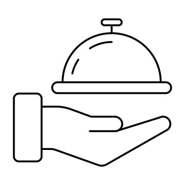 Gıda servisinin moda tasarım simgesi