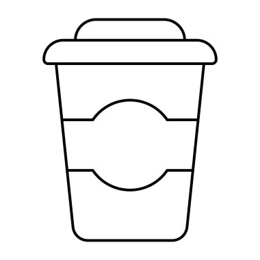 Düzenlenebilir bir paket içecek tasarımı simgesi 