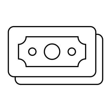 Banknotların düzenlenebilir tasarım simgesi