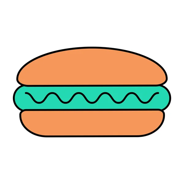 Modern Design Icon Hotdog Burger — Stock Vector