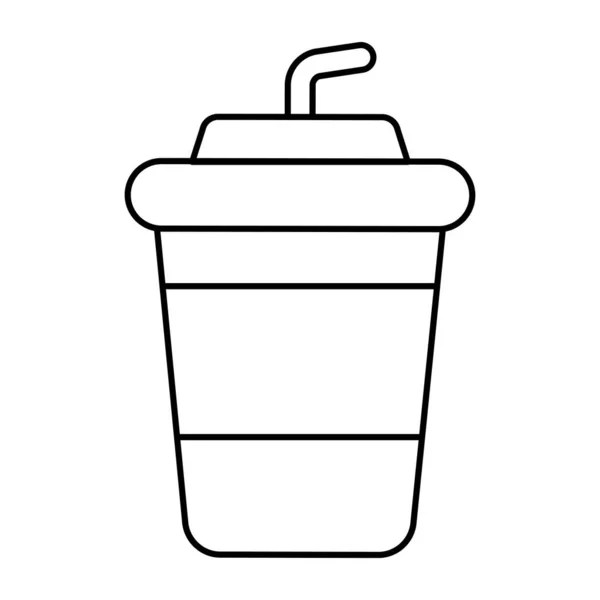 Editable Design Icon Takeaway Drink — Vector de stock