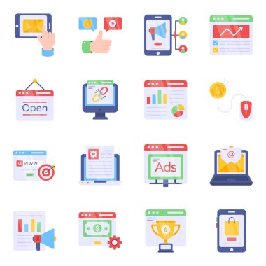 Web Düz Simgeleri Paketi