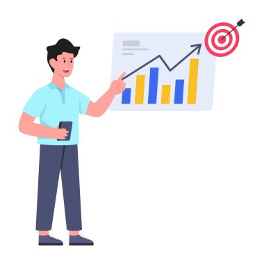 İş sunumunun modern tasarım çizimi