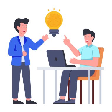 Yaratıcı işçilerin düzenlenebilir tasarım çizimi