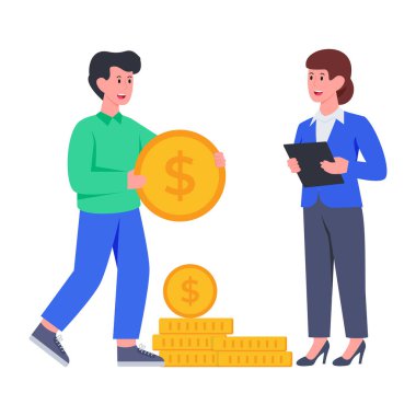 Finansal tartışmanın eşsiz tasarım çizimi