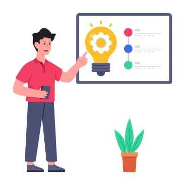 Fikir üretiminin kavramsal tasarım simgesi