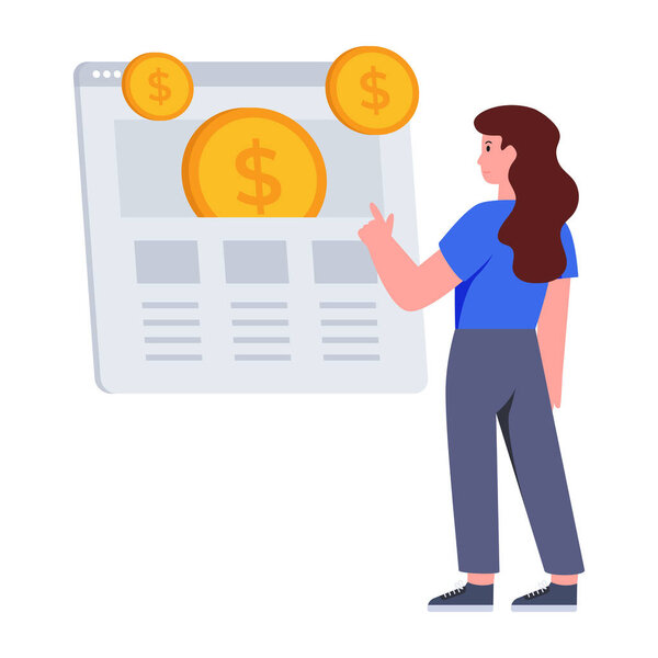 Уникальная иллюстрация дизайна ppc