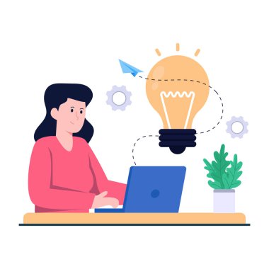 Yaratıcı fikrin modern tasarım çizimi