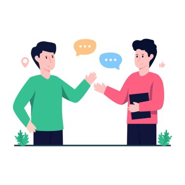 Tartışmanın trend vektör tasarımı