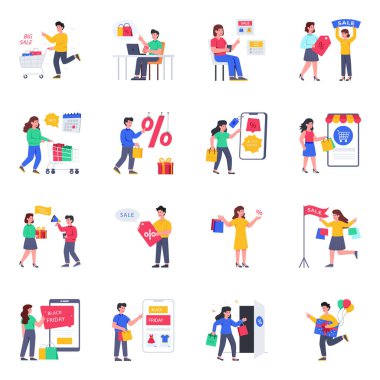 Bir Paket Alışveriş Apartmanı Çizimleri