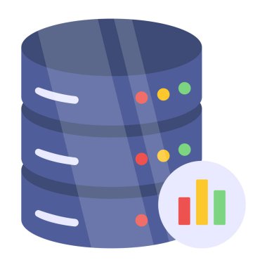 Veritabanı için mükemmel tasarım simgesi