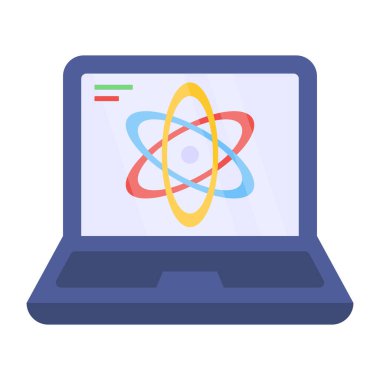 Çevrimiçi bilimin modern tasarım simgesi