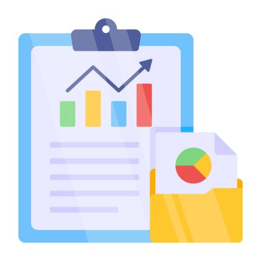 İş raporunun modern tasarım simgesi