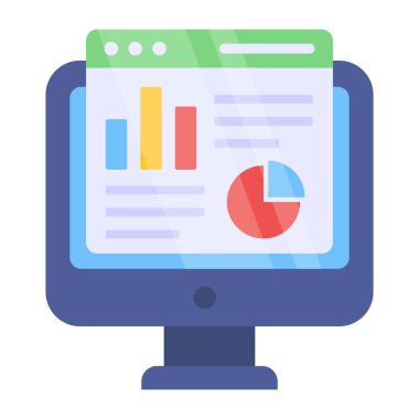 Web istatistiklerinin trend vektör tasarımı