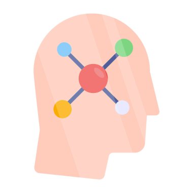 Moleküler yapının düzenlenebilir tasarım simgesi