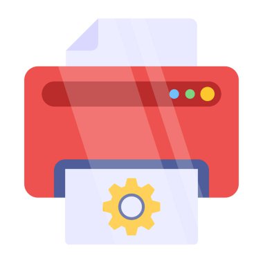       Yazıcının modaya uygun bir vektör tasarımı 