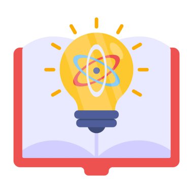 Bilim fikrinin modern tasarım ikonu.