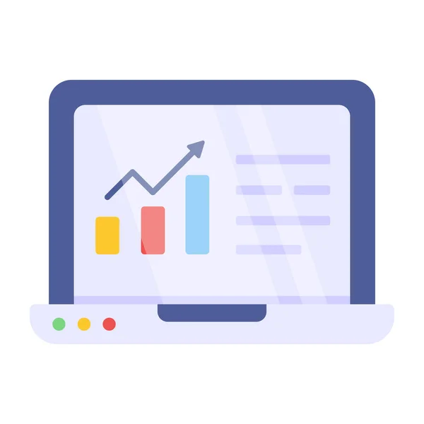 Trendiges Vektordesign Der Online Infografik — Stockvektor