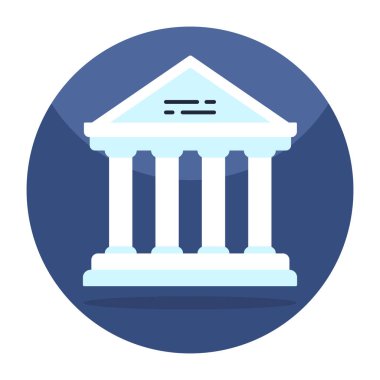 Banka inşaatının vektör tasarımı