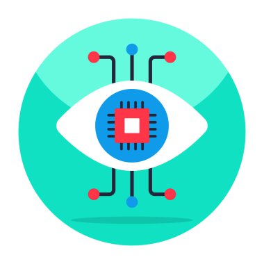 Siber gözün modern tasarım simgesi