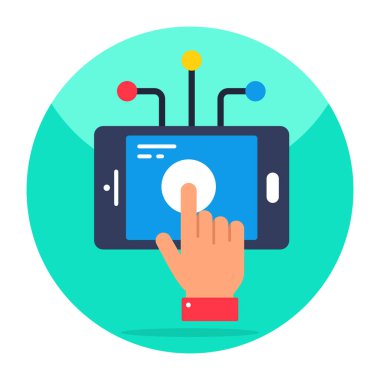 Parmak vuruşunun son moda vektör tasarımı