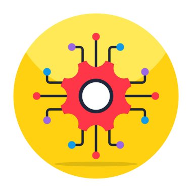 Dişli düğümler, ağ ayarı simgesi