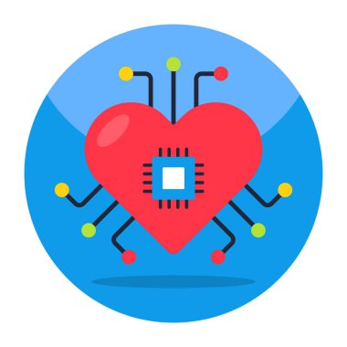 Akıllı kalbin premimium indirme simgesi