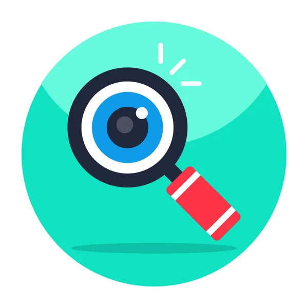 Editable Design Icon Search Eye — Stock Vector