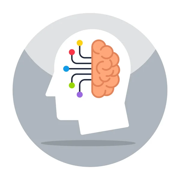 Modern Design Icon Artificial Brain — Image vectorielle