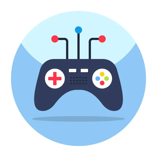 Vector Design Game Controller Flat Design Icon — Stock Vector