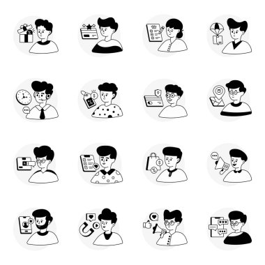 Pack of Shopping and Ecommerce Glyph Line Icons