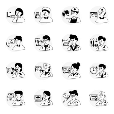 Pack of Medical Glyph Line Icons