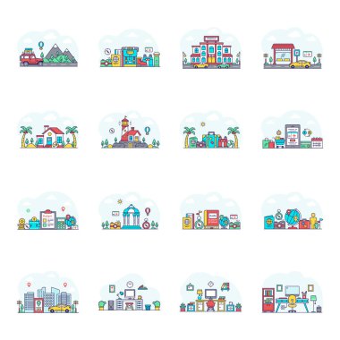 Pack of Trip and Tour Flat Illustrations