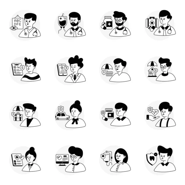 Pack of Medical and Healthcare Glyph Line Icons