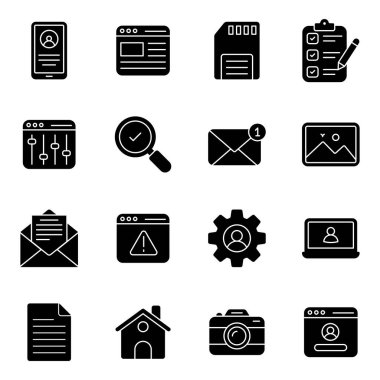 Pack of User Interface Solid Icons