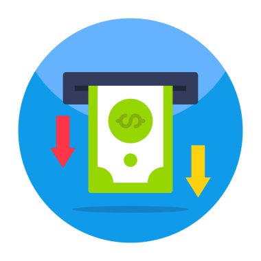 Perfect design icon of money withdrawal