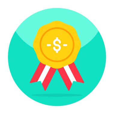 Vector design of financial badge