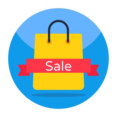 Trendy vector design of shopping sale