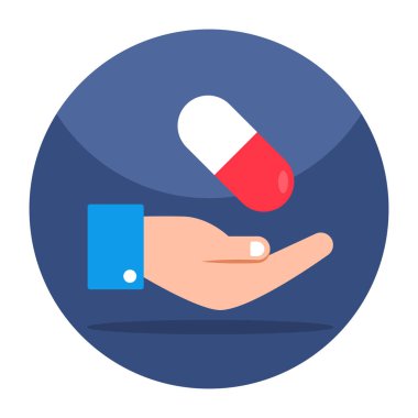 An editable design icon of capsule