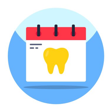 Dentist appointment icon, editable vector