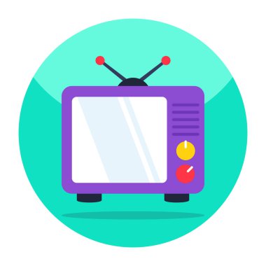 Premium download icon of television set