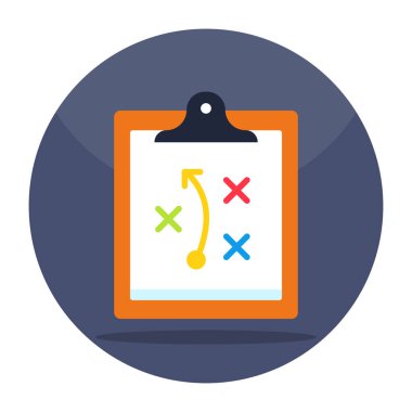 İş stratejisi simgesi, düzenlenebilir vektör 