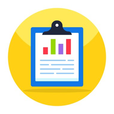 İş raporunun düzenlenebilir bir tasarım simgesi 