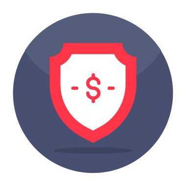 An icon design of financial security 