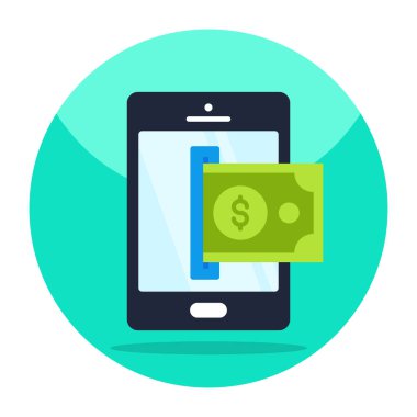 Premium download icon of mobile payment 
