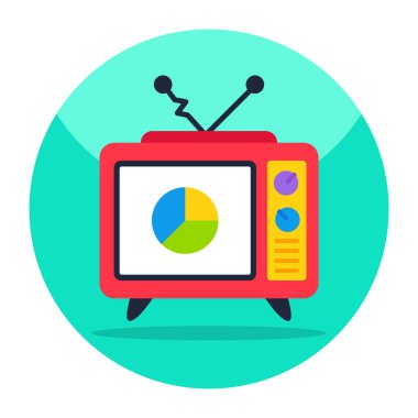 Perfect design icon of television 