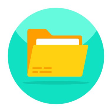 Trendy vector design of folder 