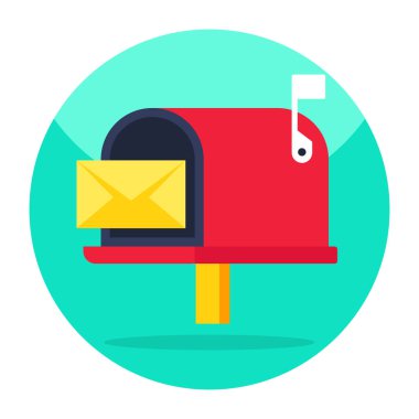 Trendy vector design of letterbox