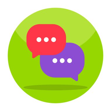 Communication Flat icon, editable vector 