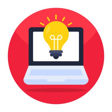 Modern design icon of online idea